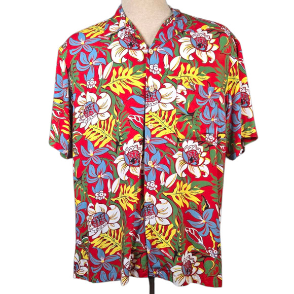 Vintage Polo Jeans Co. Hawaiian Shirt Size Medium